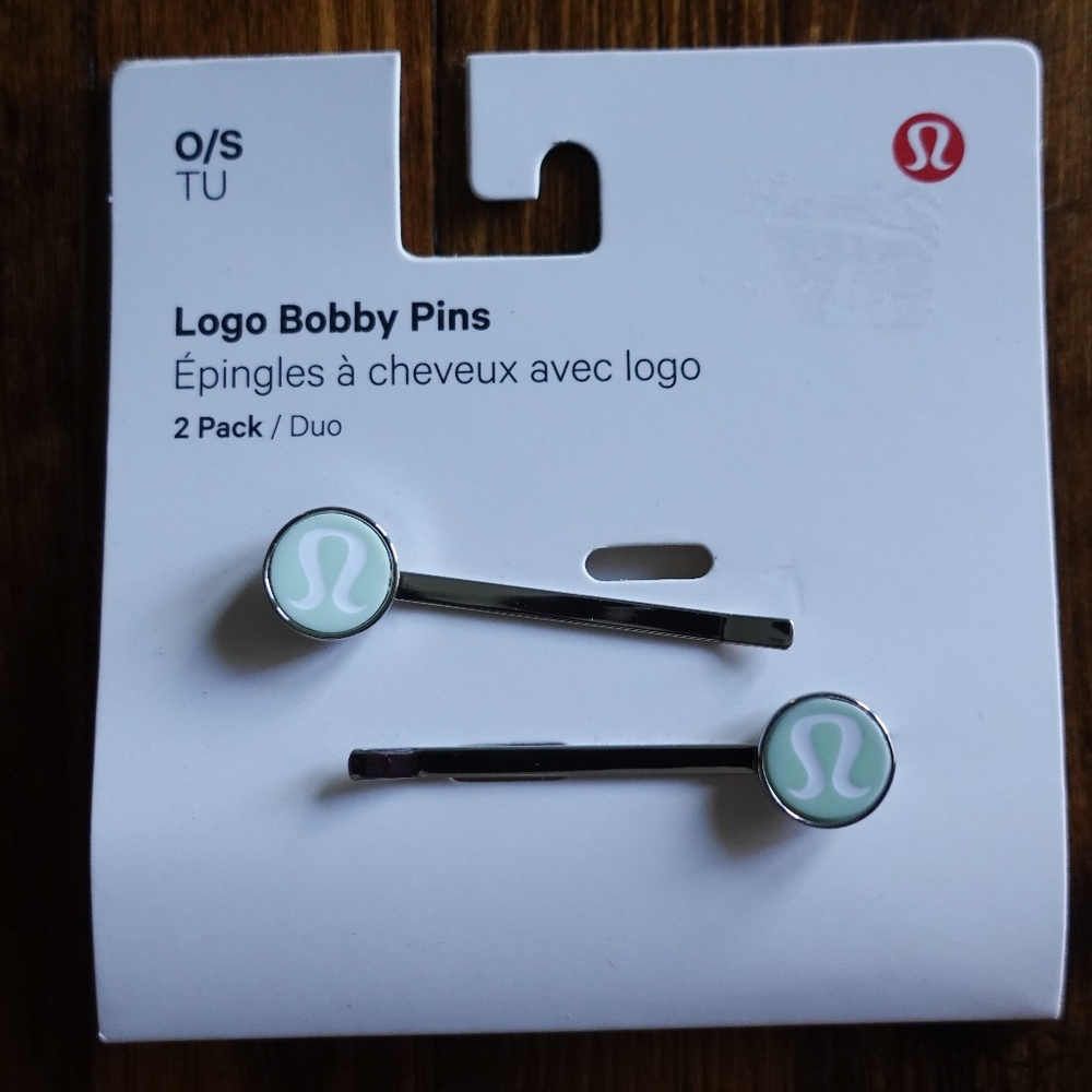 Lululemon Bobbie Pins 2 Pack Teal Mint